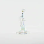 Castle Glassworks 8.5 inch bell dab rig clear electroplated glass