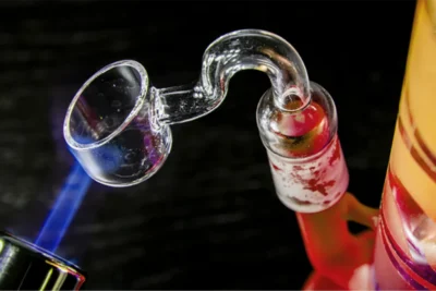 heat ur dab rig banger to your preferred temperature